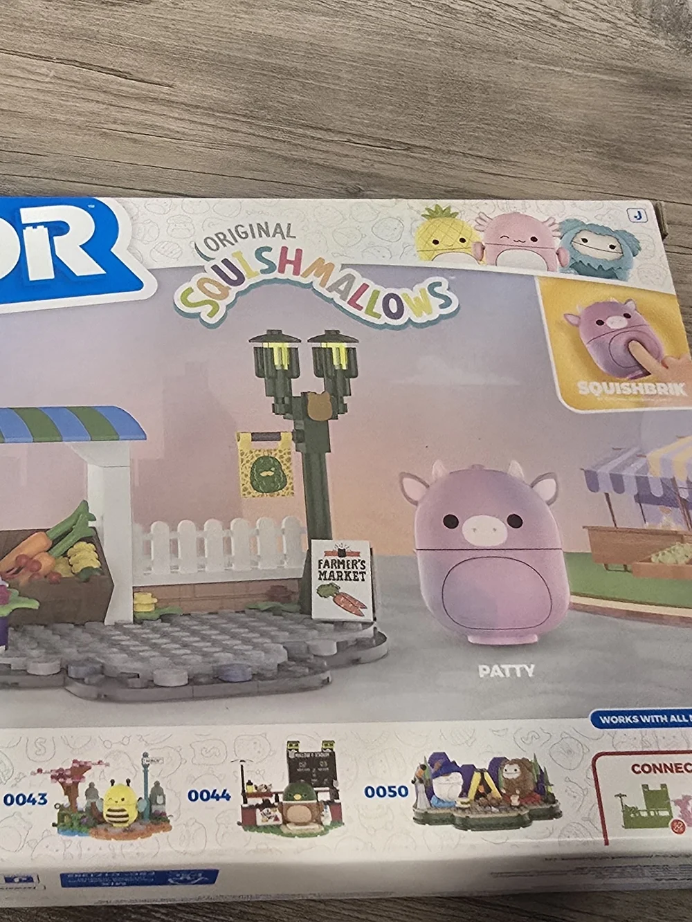 Original Squishmallows Purple Pig Farmer's Market Playset